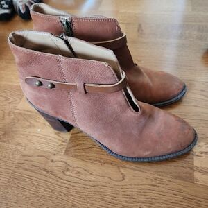 Franco Sarto Brown Ankle Boots